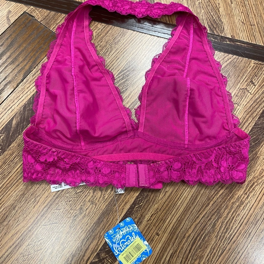 NWT Free People Galloon Lace Bralette in Red Berry Size Small - Picture 7 of 8